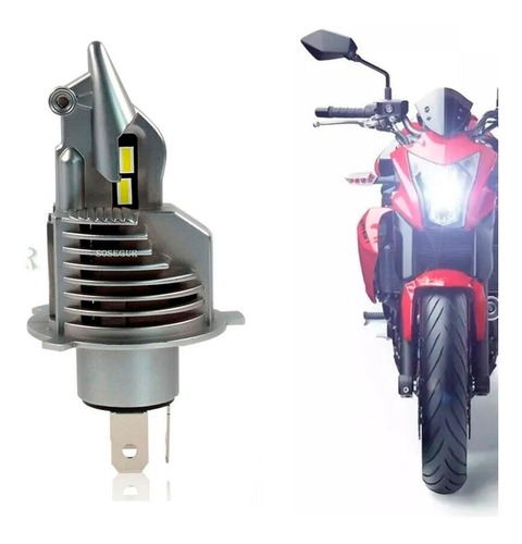 Ampolleta Turbo Led H4 Luz 6500k Moto  Yamaha Fz 150