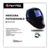 Mascara Fotosensible Foxtter P/ Soldar Mig Tig Electrodo