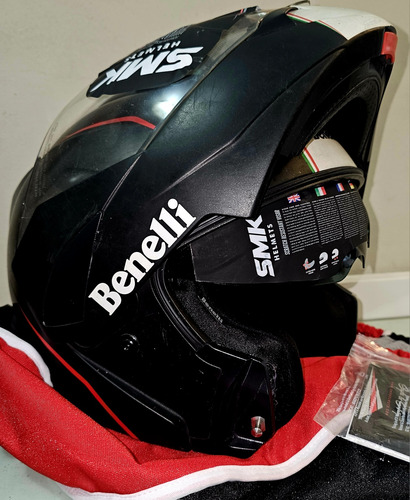 Casco Rebatible Doble Visor Xl Benelli Negro Mate Impecable