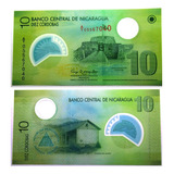 Nicaragua  Billete Polimero 10 Cordobas Unc 2007 Pick 201