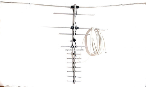 Antena Hd/análoga 12 Element+2 Cables+splitter 2x1+12grampas