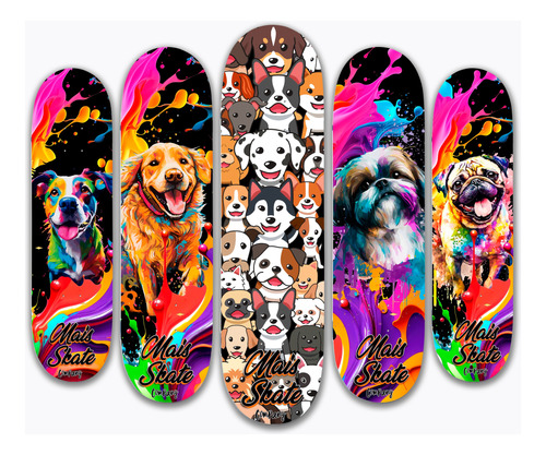 Shape Coleção Cachorros Mais Skate Company 8.0