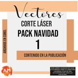 Vectores Navidad Pack 1 P/corte Láser ! Envío X  Descarga.