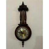 Reloj De Pared Antiguo De Madera