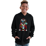 Sudadera Infantil Negra Navideña De It El Payaso Eso Lucesit