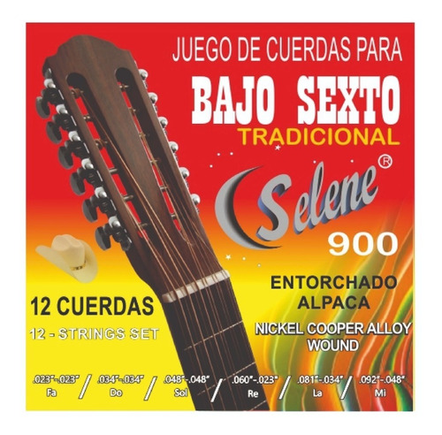 Jgo De Cuerdas P/bajo Sexto Selene Mod 900