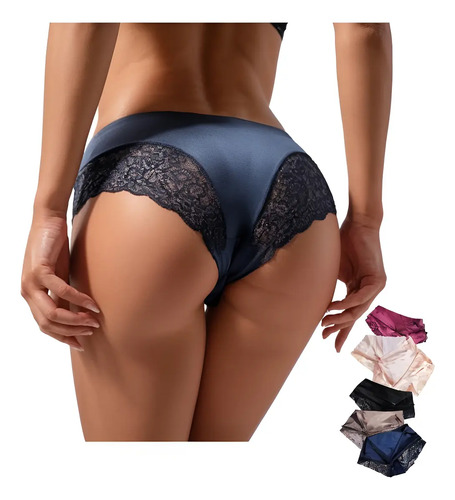 Pantaletas De Encaje Sin Costura Para Mujer, 6 Piezas | Meses sin interés