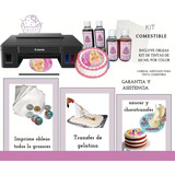 Kit Canon Papel De Arroz Y Tinta Comestible Con Impresora