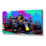 Cuadro Decorativo Checo Perez Colores Abstracto Formula 1