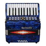 Acordeon Farinelli Azul 25 Teclas 12 Bajos 1302a Envio Full 