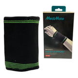 Muñequera De Compresion Ajustable Color Negro Deportiva 