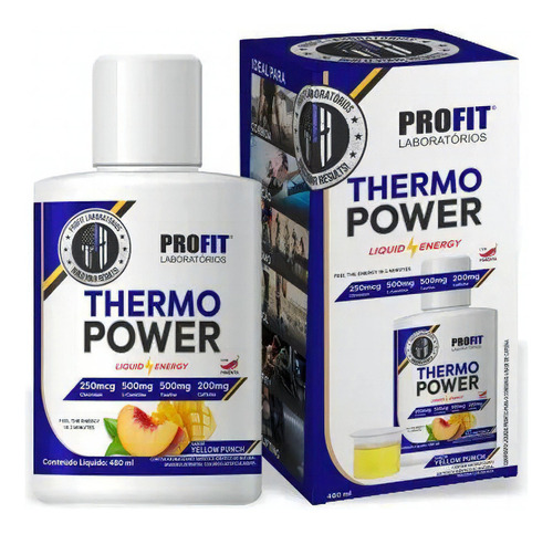 Thermo Power - Termogênico Líquido - Pote 480ml - Profit Labs Sabor Yellow Punch