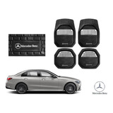 Tapetes Charola 3d Logo Mercedes Benz C200 2021 2022 2023