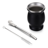 Set De Té Bombilla Straw Yerba Mate Con Forma De Calabaza Pa