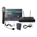 Microfono Inalambrico Doble Mano + Vincha Ross Vhf 513