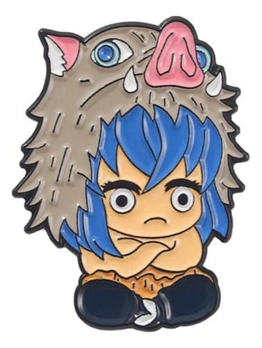 Pin Broche Metálico Inosuke Kimetsu No Yaiba Anime