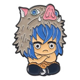 Pin Broche Metálico Inosuke Kimetsu No Yaiba Anime