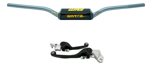 Manubrio Wr5 Gris + Manija Negra Yamaha Yz250 01-07 Wirtz