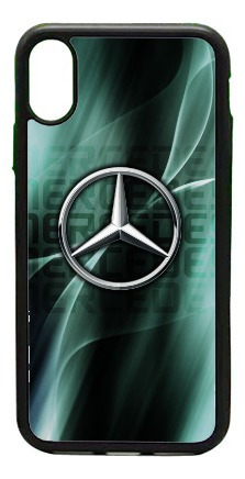 Funda Protector Para iPhone Mercedes Verde Logo