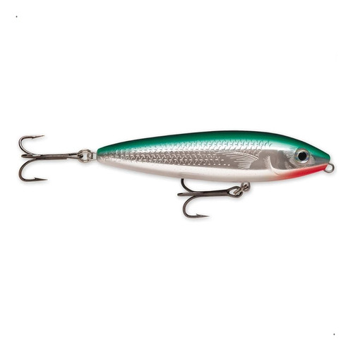 Currican Pesca Rapala Skitter Walk Anzuelo Sonajero Color Sw-8/green Mullet