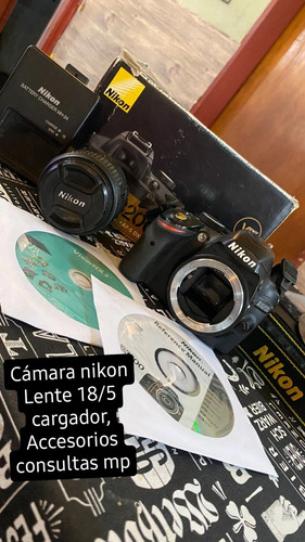 Nikon Camara D 3200,lente ,cargador Caja Accesorios 
