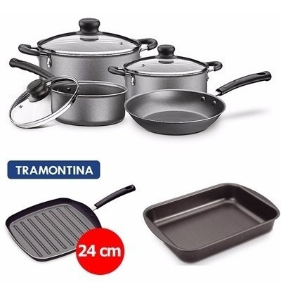 Set Combo Juego De Cocina Tramontina 6 Pz Teflon Antiadher