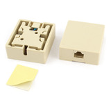 Caja Roseta Rj45 De Aplicar 8 Pines Adhesivo Redes