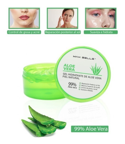 Gel De Aloe Vera 99% Facial Calmante Hidratante