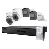 Kit Análogo 1080p Dvr-m1 4ch 2turret+2bala + 1tb Hikvision