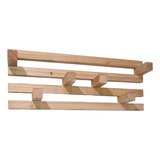 Perchero De Madera Para Pared Con Estante Perchas Paraiso