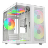 Xzgamc1w Gabinete Xzeal Cubo M-atx Blanco 3fanarg