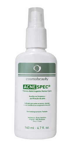 Acne Spec Tônico Adstringente Pele Oleosa Cosmobeauty