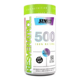 Resveratrol 500 Star Nutrition 60 Capsulas Antioxidante Sin Sabor