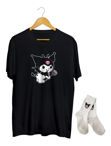 Playera Y Calcetas Kuromi Onegai Tridente Anime My Melody