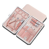 Estuche Profesional Manicure Y Pedicure Kit Completo 18pzs