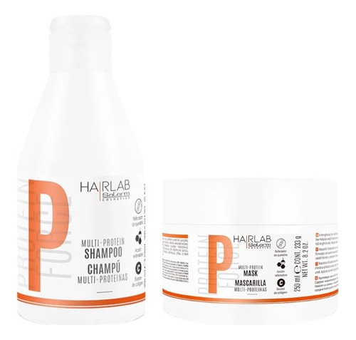 Salerm Shampoo 300ml Y Mask 250ml Multi Proteinas Hair Lab