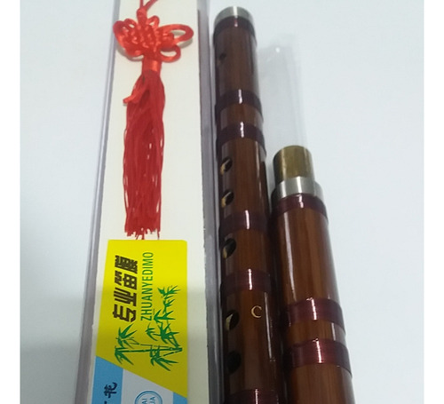 Flauta Transv. Dizi Repartida De Bambu - Afin. C-d-e-f-g+kit