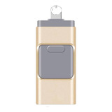 Pendrive iPhone 128gb 3.0 Dourado