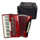 Acordeon Sanfona Gaita Cadenza Cd 80/37 Vermelho Rd 