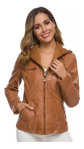 Ropa De Mujer Chaqueta De Cuero Informal Para Mujer Abrigo Culo