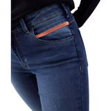 Jeans Taverniti Energy Tiro Medio/chupin Elastizado Mujer