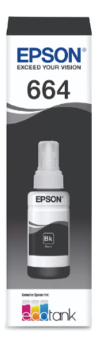 Refil De Tinta Epson T664120 L395 L396 L355 Original Preto