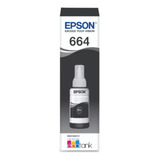 Refil De Tinta Epson T664120 L395 L396 L355 Original Preto