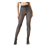 Calza Leggins Efecto Piel Elastica Medias Panty Polar Mujer