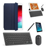 Capa Smart Azul Teclado Mou Pel, Stylus P/galaxy Tab S7 Lite