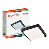 Lámpara Techo Led Deco Okab 2 24w Alum Negro 3000k Tecnolite