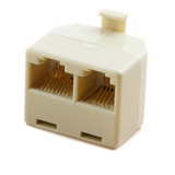 10x Adaptador Repartidor 1 Macho Rj11 A 2 Hembra Rj11 Rj45 