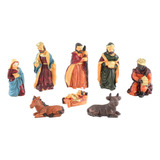 8x Conjunto De Figuras De De Navidad, Adorno Del Nacimiento