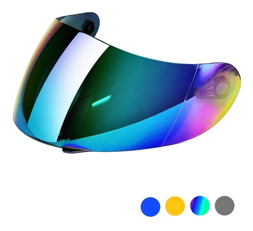 Visor Casco Agv K3sv K1 K5 Gt2 Blue Colorful Alternat Dompa 