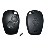 Carcasa Control Llave Renault 2 Botones Con Logo